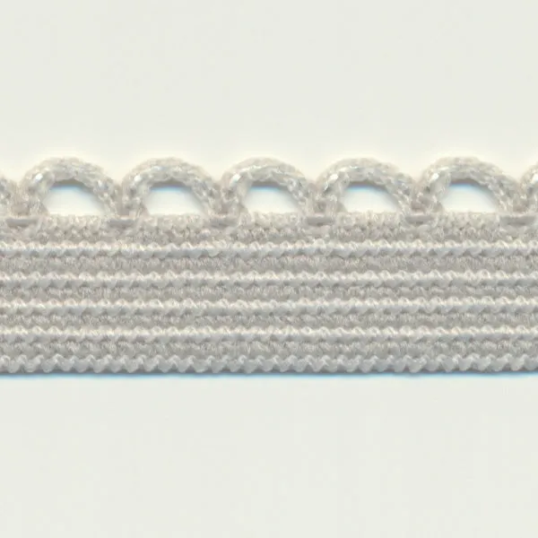 Knit Picot Stretch Tape #131 Nickel