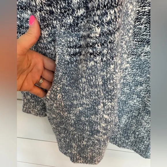 L.L.Bean Fair Isle Cotton Open-faced CardiganSize XS