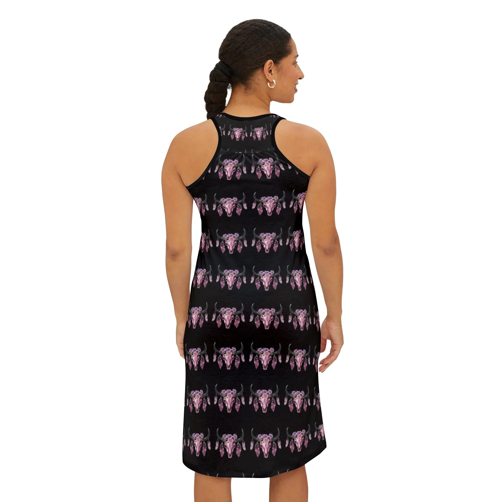 Longhorn Boho Women's Racerback Dress (AOP)