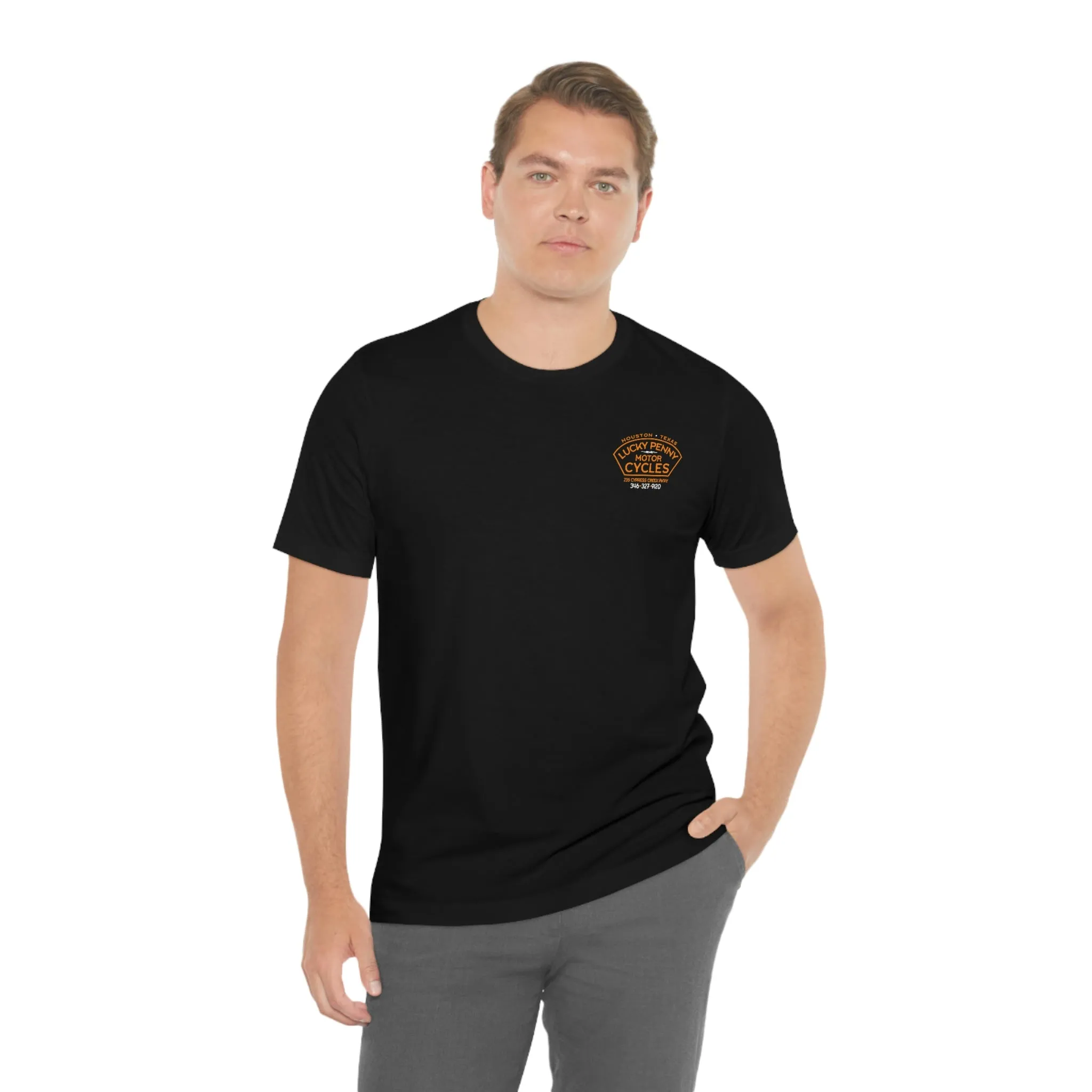 Lucky Penny Cycles Houston Skyline Classic T-Shirt