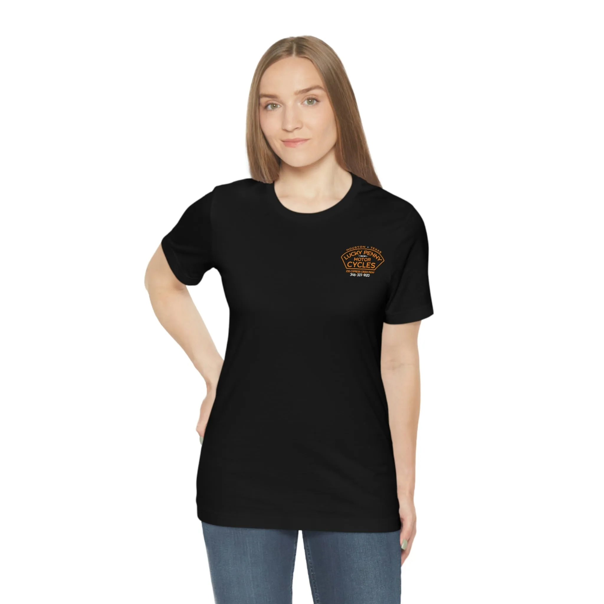 Lucky Penny Cycles Houston Skyline Classic T-Shirt