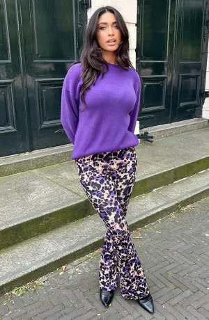 Luna | Leopard Print Trousers | Bold & Comfortable | Stretchy Fit