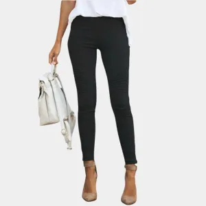 Luna | Skinny Biker Leggings | Comfort and Style | Stretch Blend