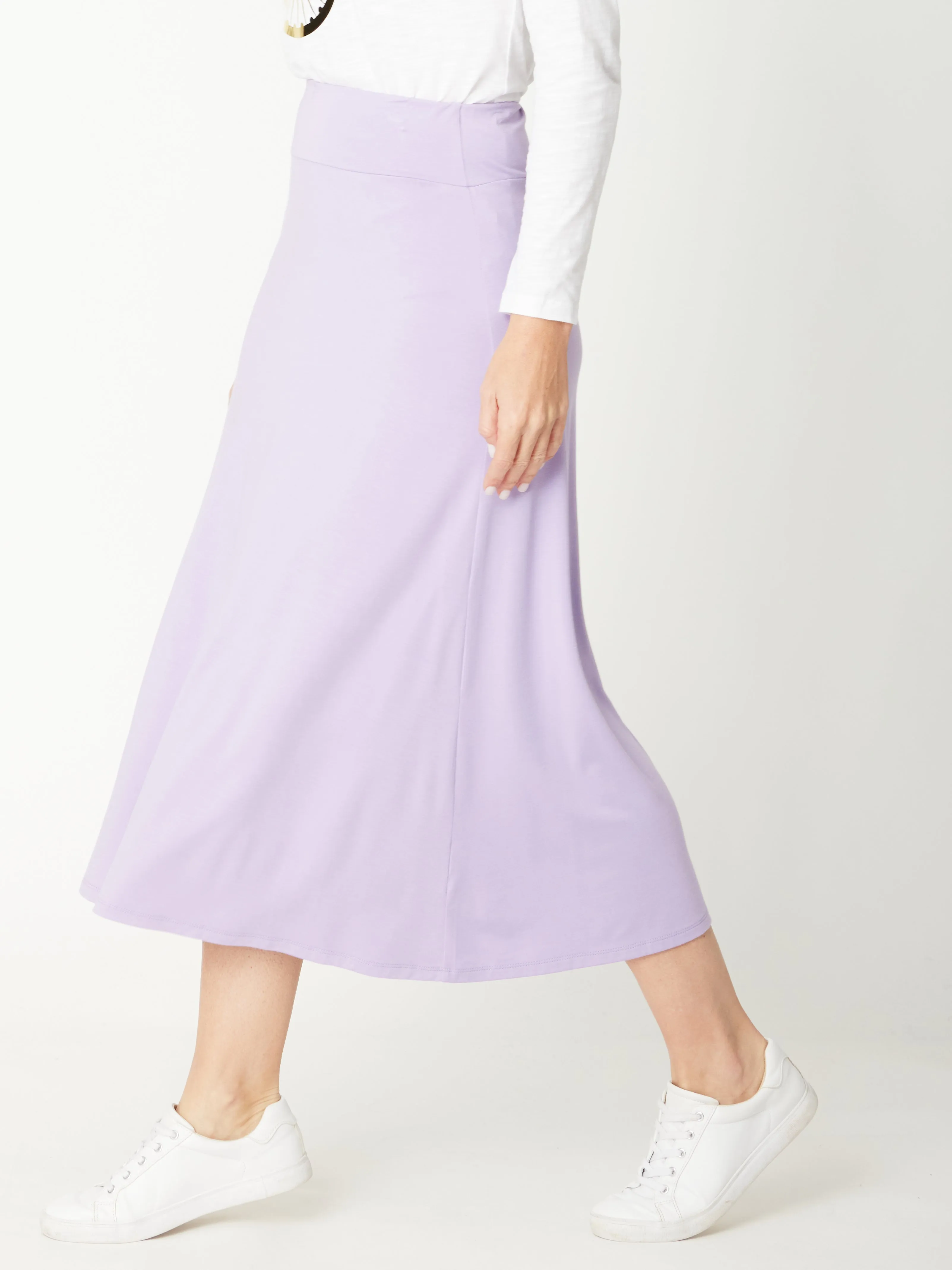 Lux Bamboo Swing Skirt - Lavender- 31010