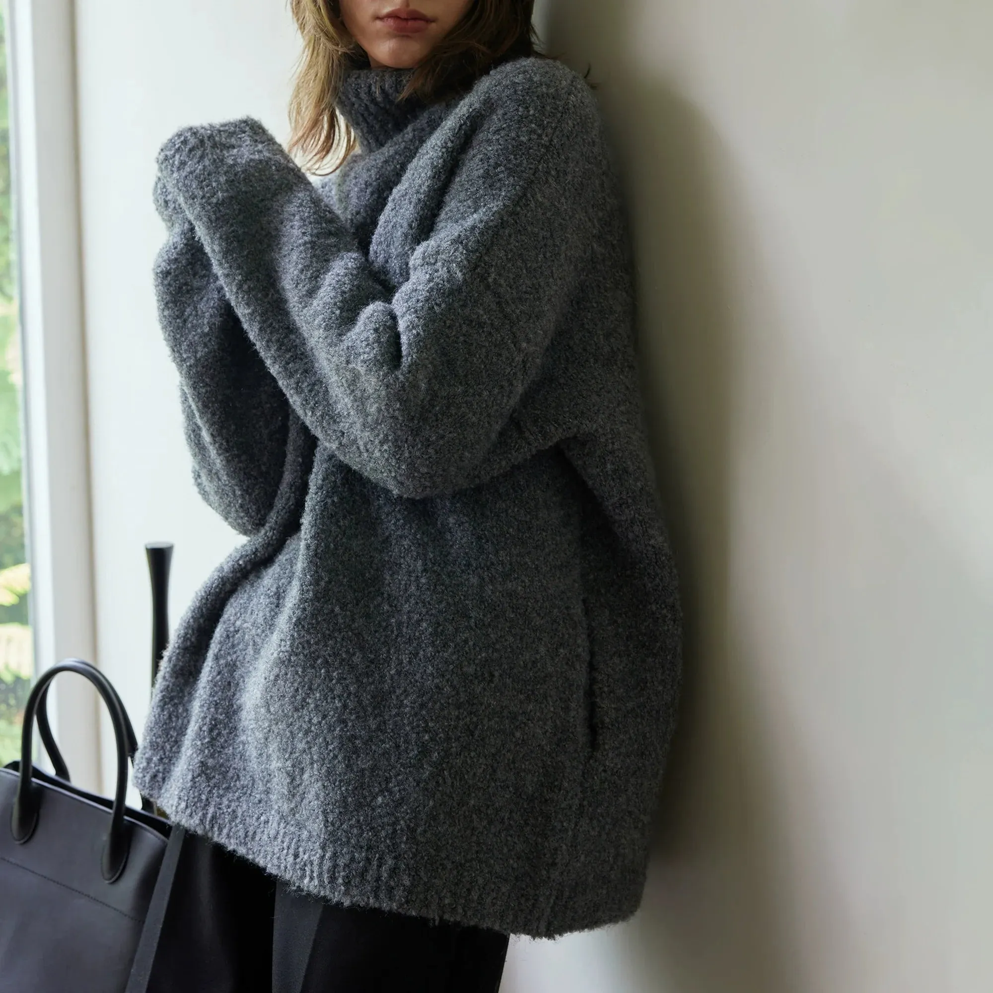 Lux Knit Turtleneck Sweater