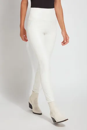 LYSSE | Textured Leather Legging- Snow