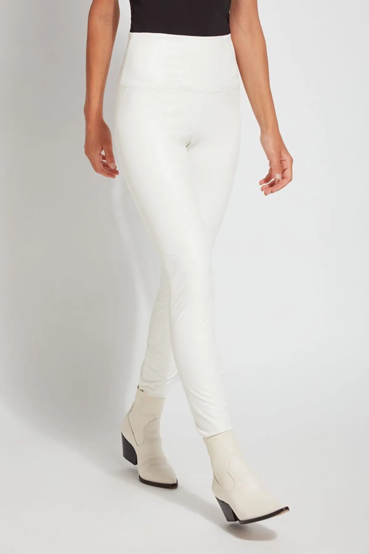 LYSSE | Textured Leather Legging- Snow