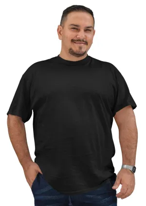 Men's Big & Tall Crew Neck T-Shirt - Black