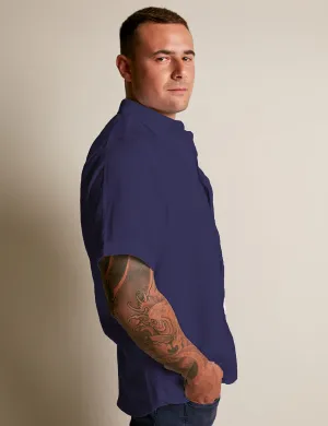 MENS SHIRT | SLIM FIT | SHORT SLEEVE | NAVY