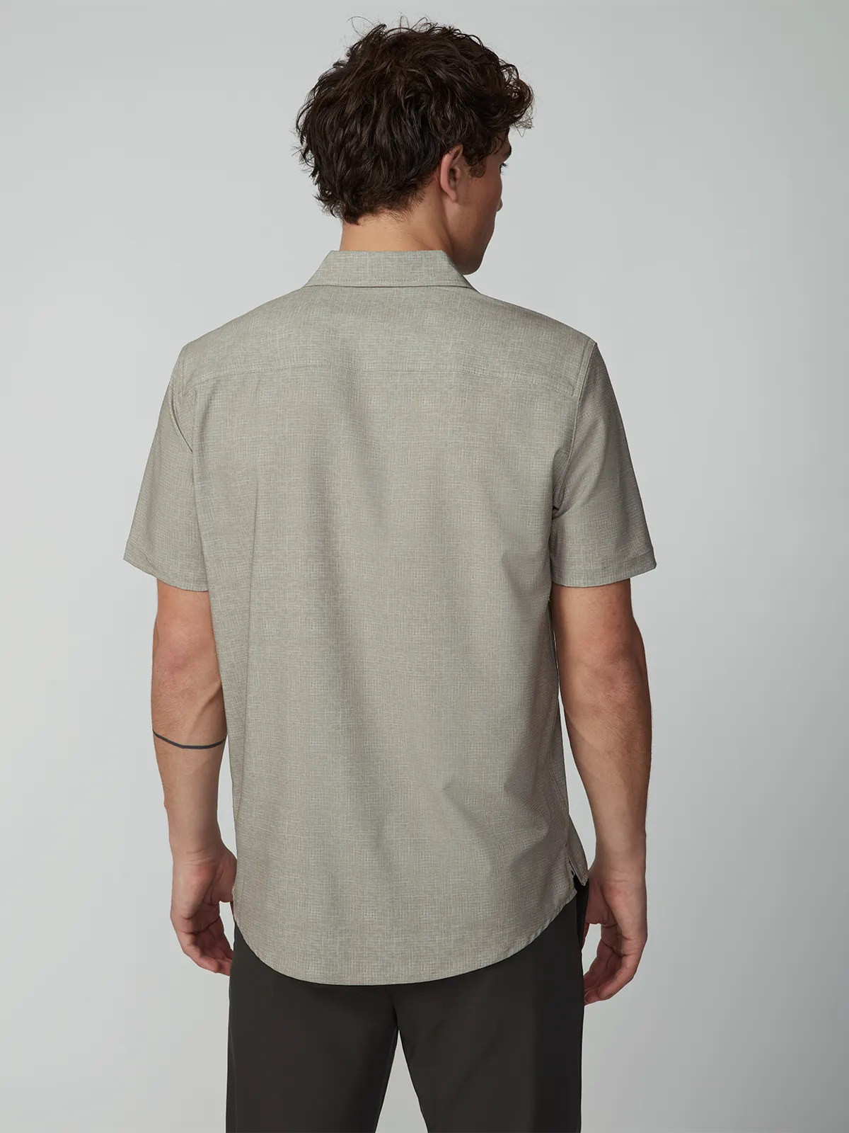 Men's Short Sleeve Textured 4-Way Stretch Shirt