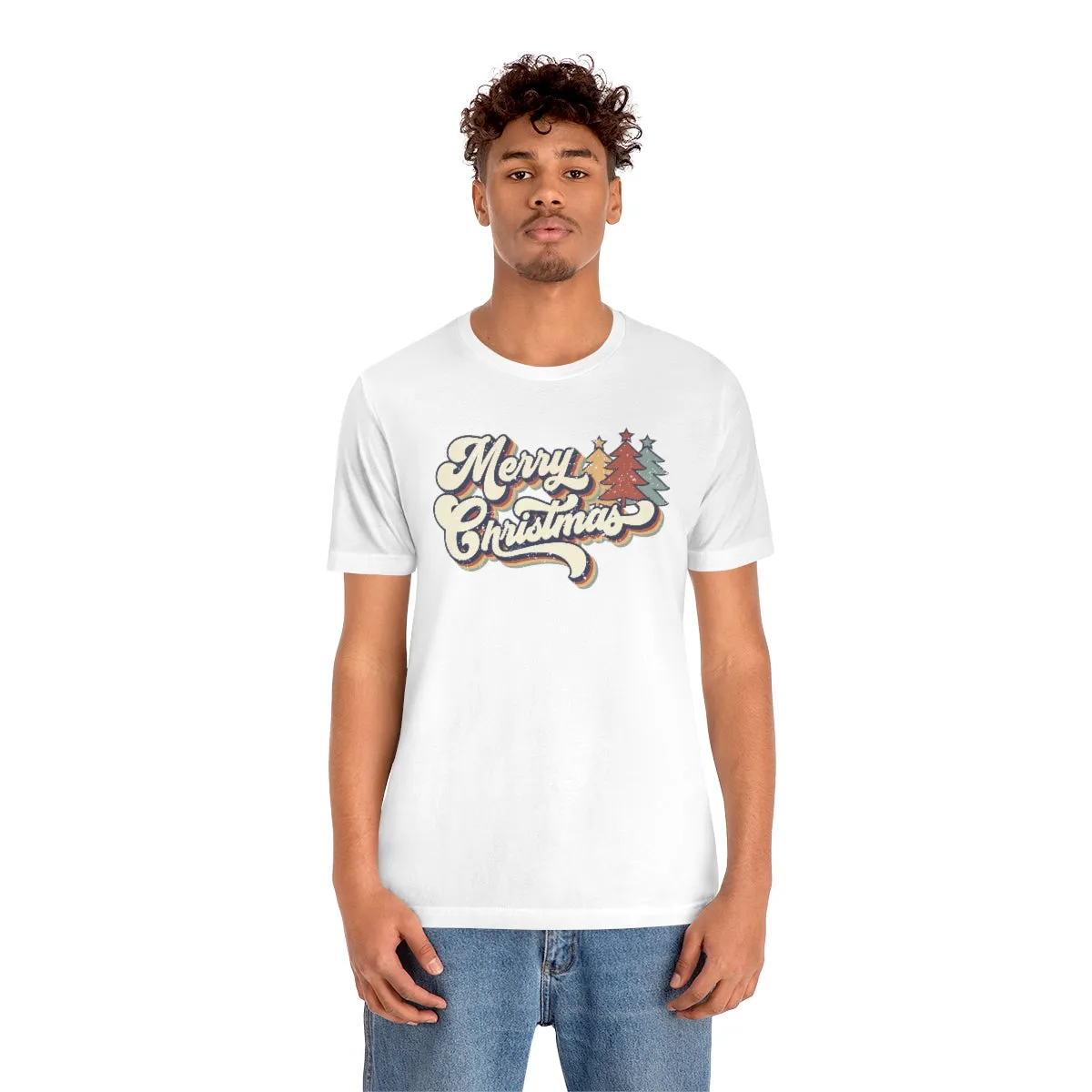 Merry Christmas-RETRO-Unisex Jersey Short Sleeve Tee