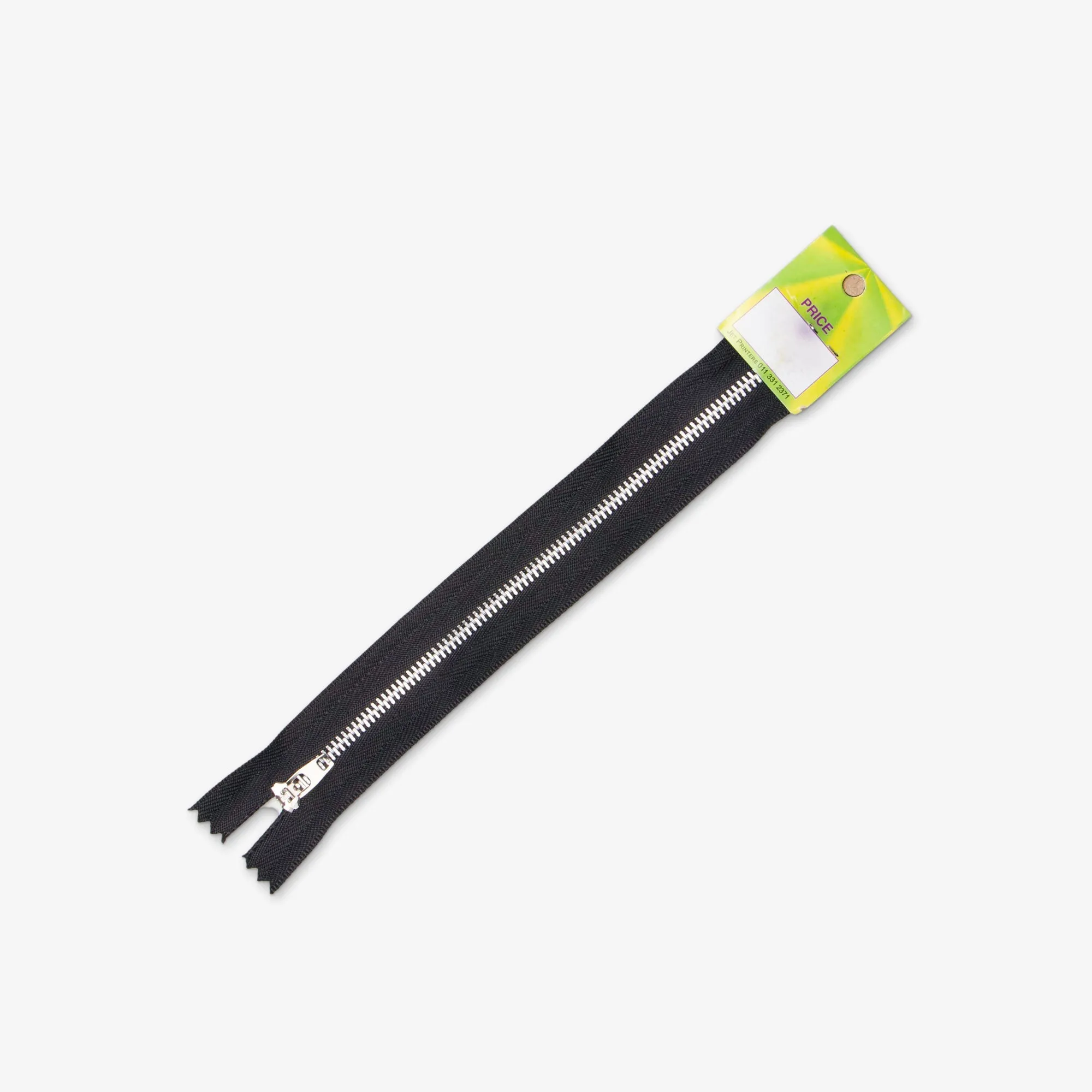 Metal Trouser Zips Black - 20cm