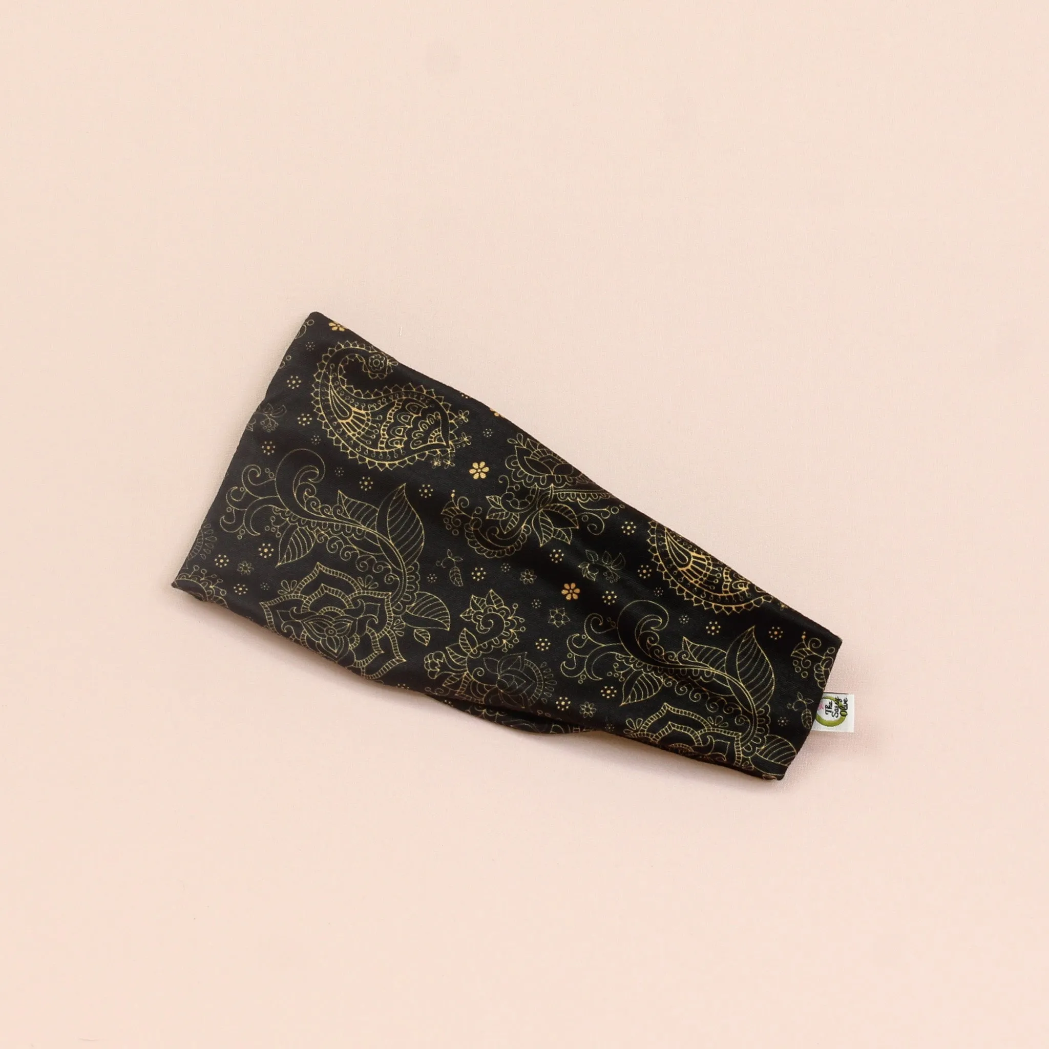 Midnight Mandala Paisley Stretch Headband