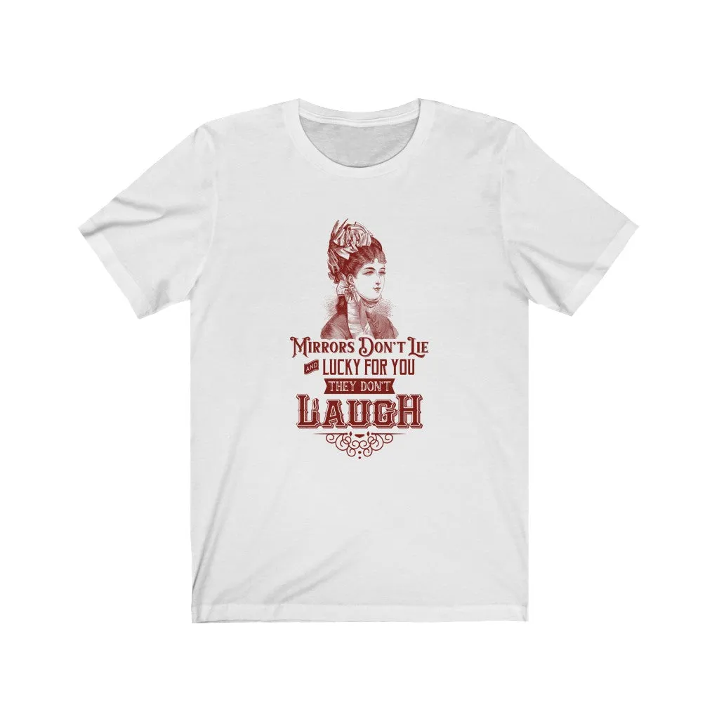 MIRRORS DON'T LIE RED WOMAN'S Jersey Short Sleeve Tee