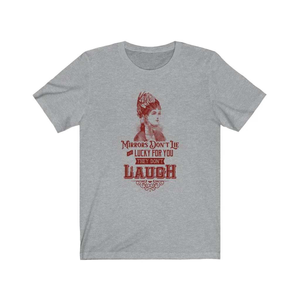 MIRRORS DON'T LIE RED WOMAN'S Jersey Short Sleeve Tee