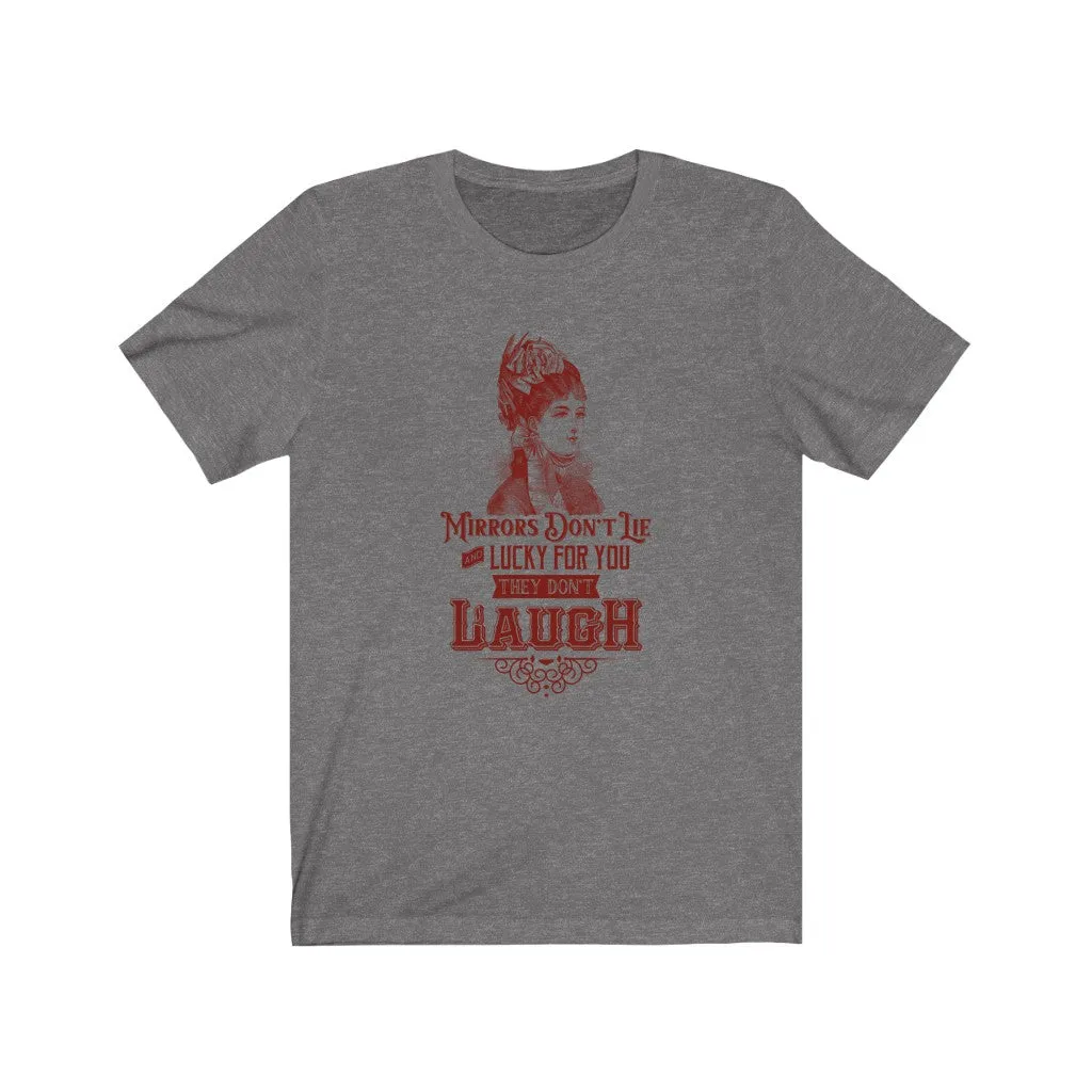 MIRRORS DON'T LIE RED WOMAN'S Jersey Short Sleeve Tee