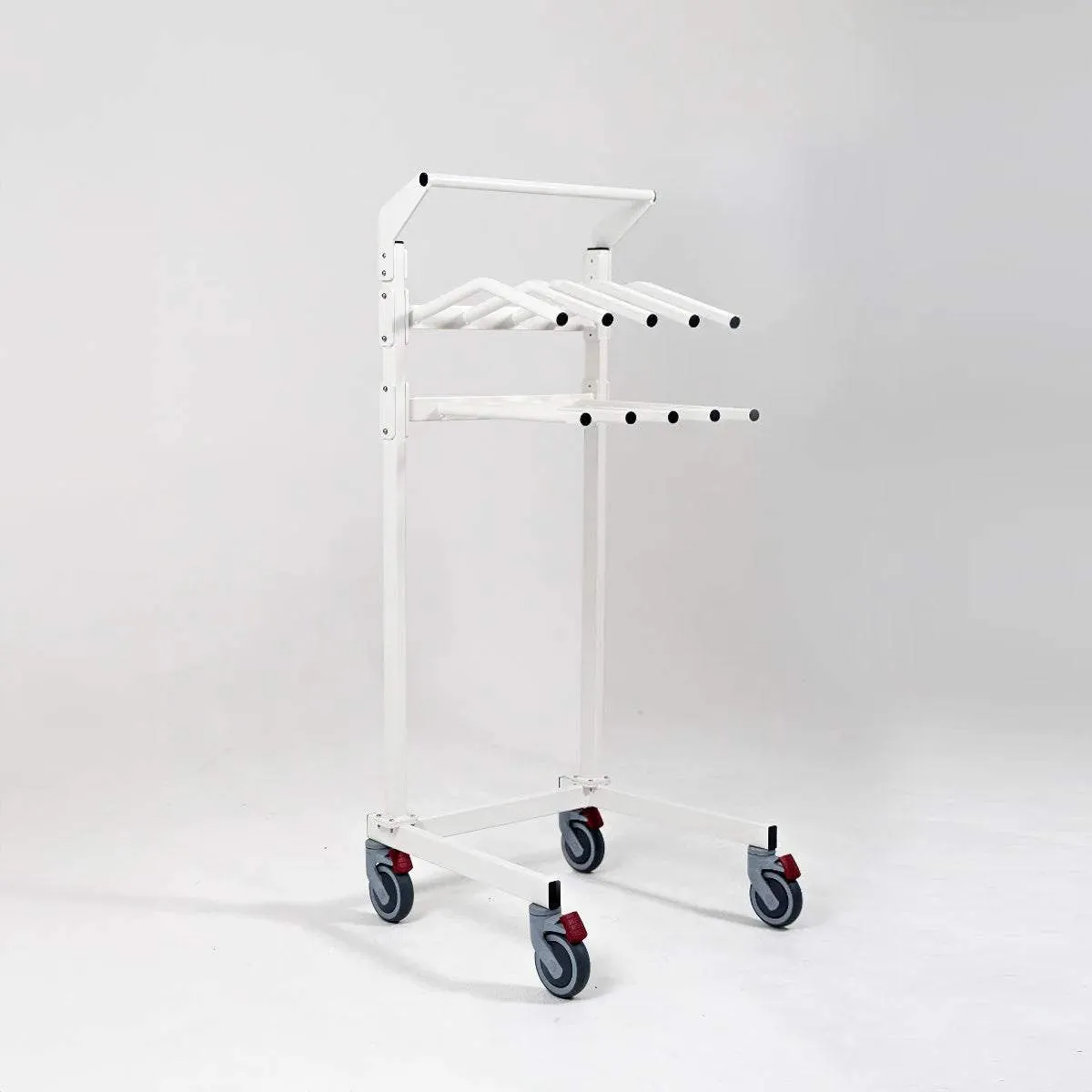 Mobile Lead Apron Rack for Five Tops & Skirts