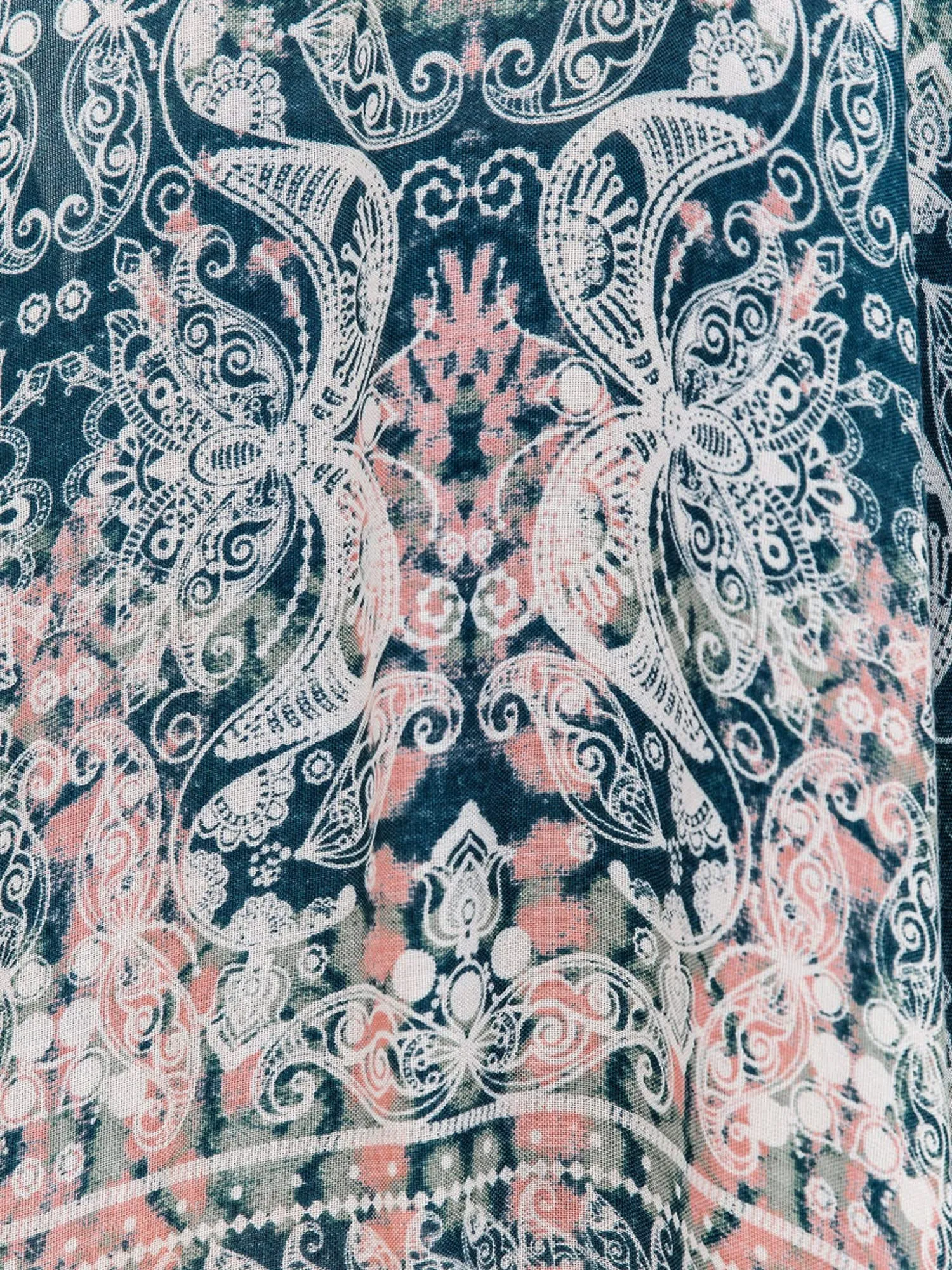 Moss Rose Women's Beach Cover up Swimsuit Kimono with Bohemian Floral Print, Loose Casual Resort Wear