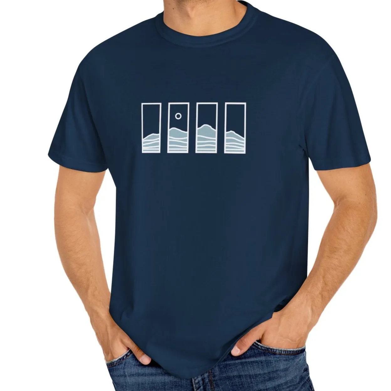 Mountain Window Panes Garment-Dyed T-shirt