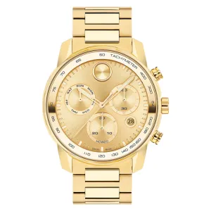 Movado Bold Men's Watch Gold Tone Case Quartz