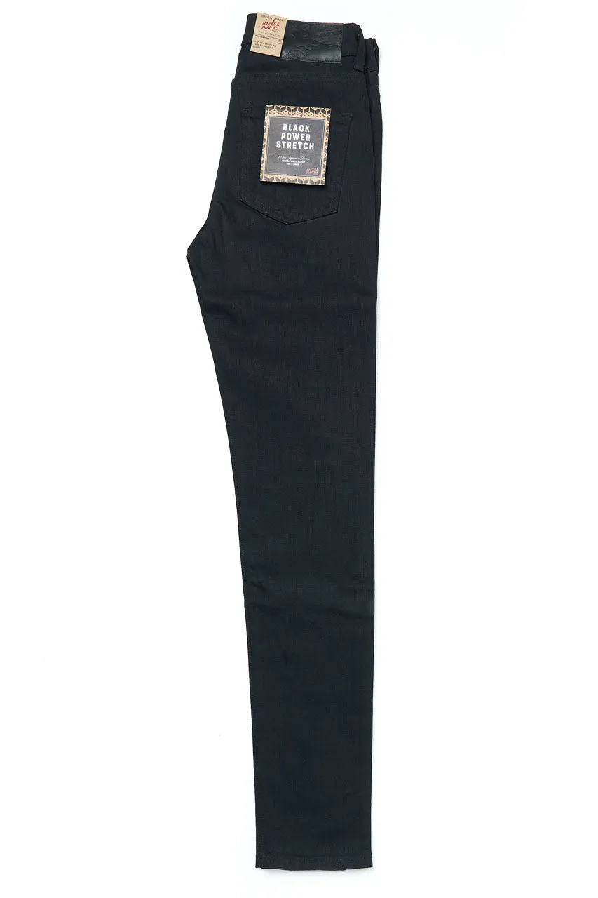 Naked & Famous Denim "The High Skinny" Black Power Stretch