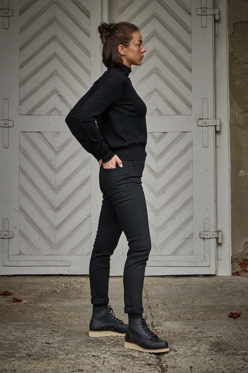 Naked & Famous Denim "The High Skinny" Black Power Stretch