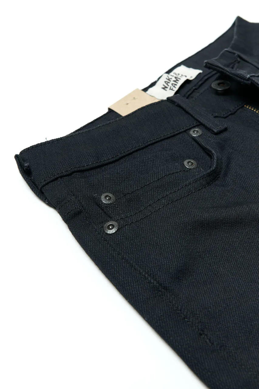 Naked & Famous Denim "The High Skinny" Black Power Stretch
