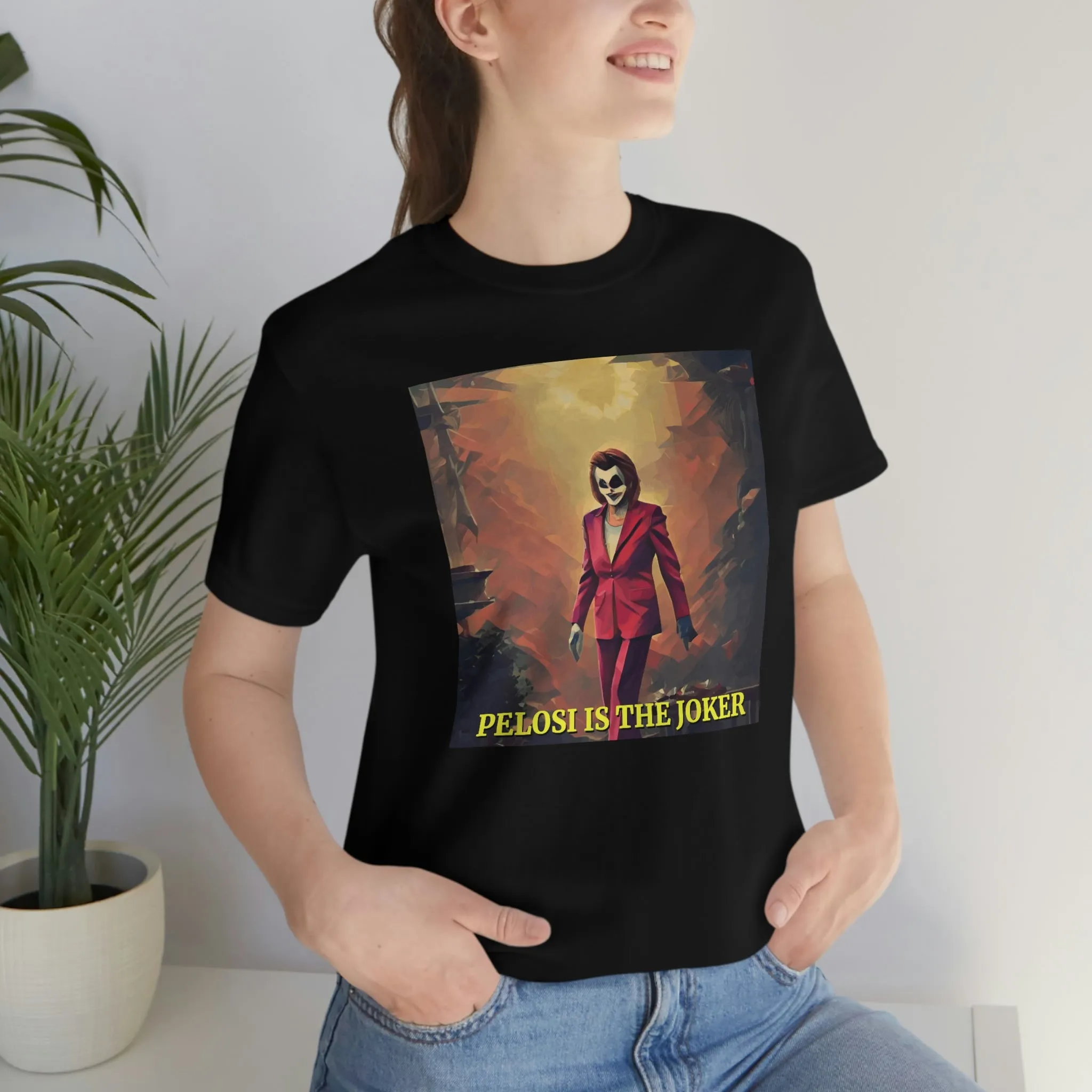 Nancy Pelosi is the Joker Short Sleeve Tee