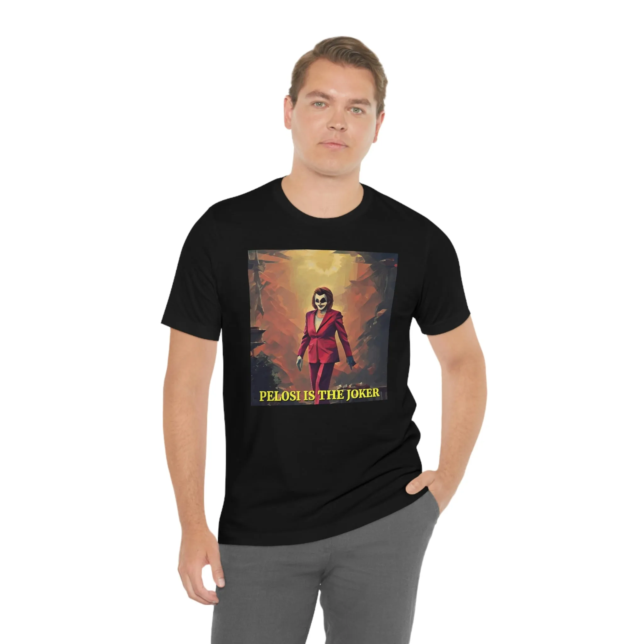 Nancy Pelosi is the Joker Short Sleeve Tee
