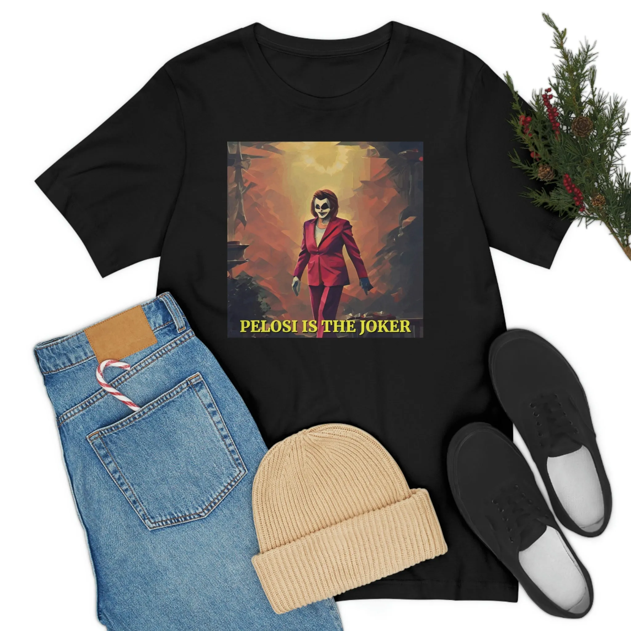 Nancy Pelosi is the Joker Short Sleeve Tee