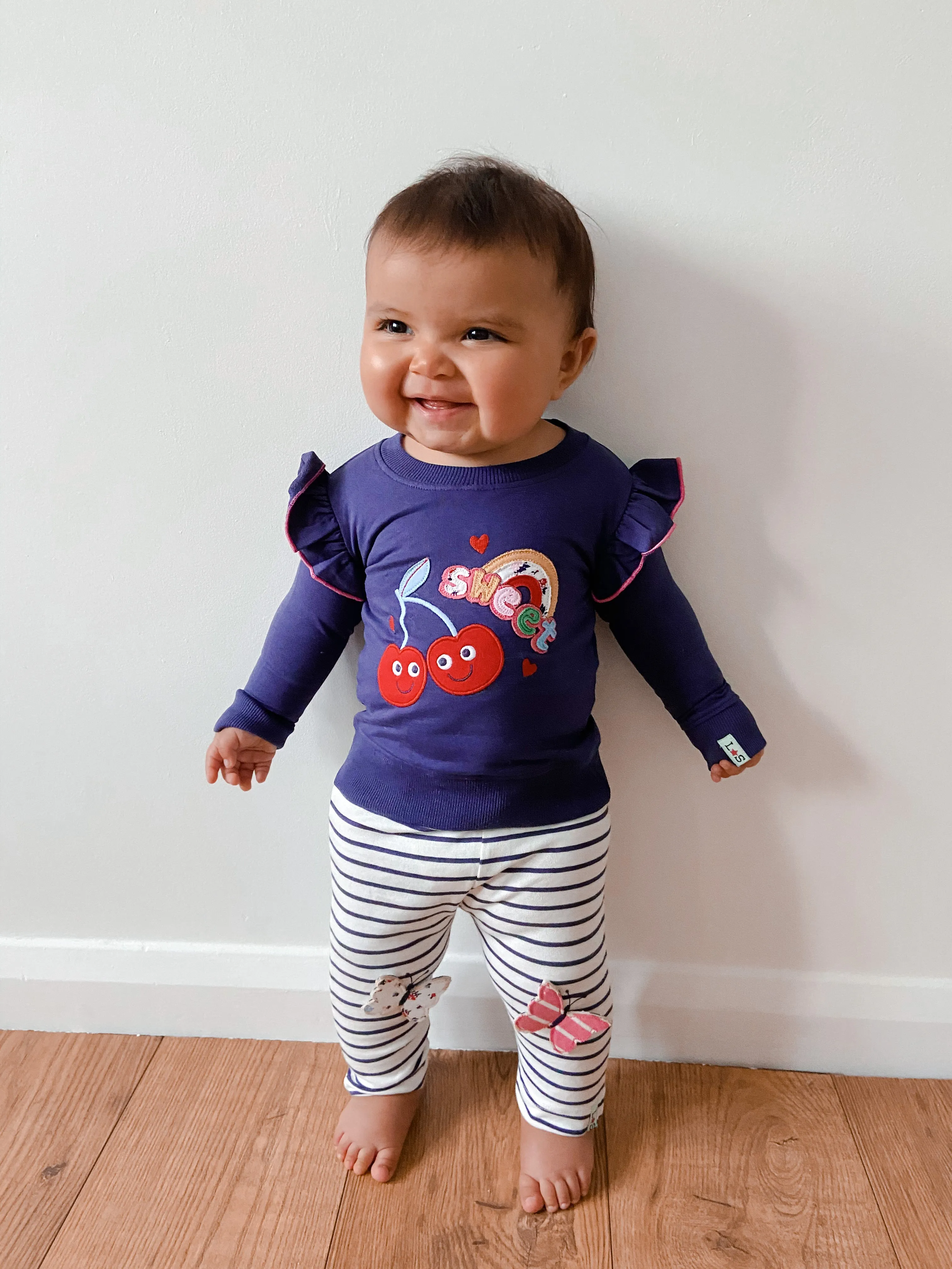 Navy Fruit Applique Sweatshirt
