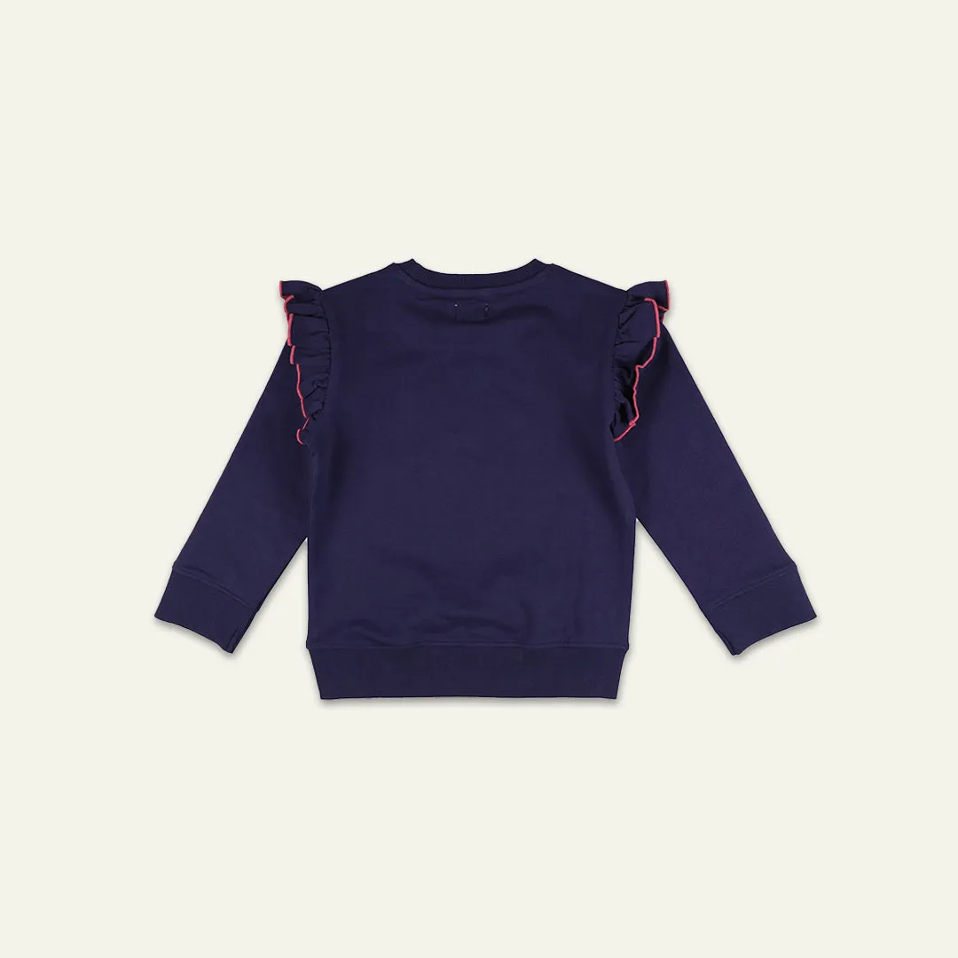 Navy Fruit Applique Sweatshirt