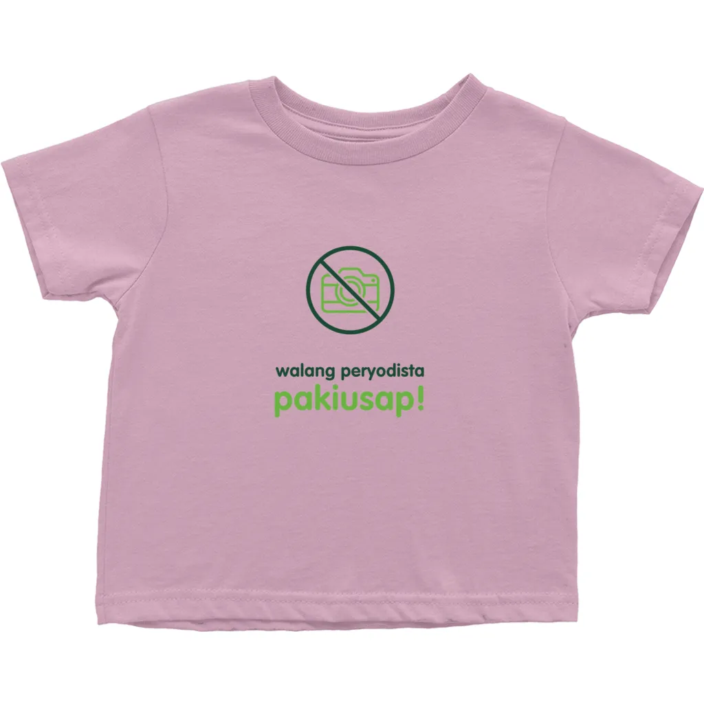 No Paparazzi Toddler T-Shirts (Filipino)