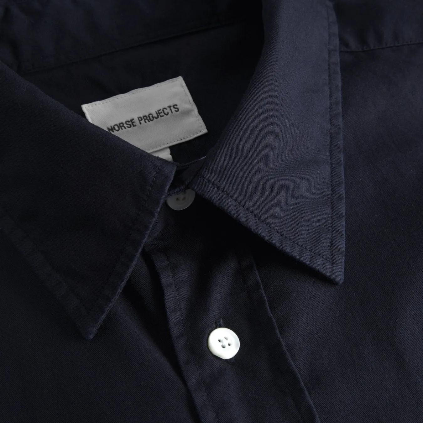 Norse Projects Algot Twill Shirt Dark Navy