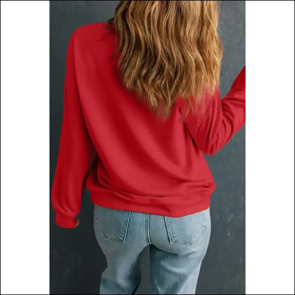 Nutcracker Print Round Neck Long Sleeve Sweatshirt