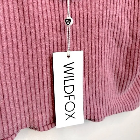 NWT Wildfox Kylie Ribbed Brushed Knit Sweater Tank Top Ruby Size Medium