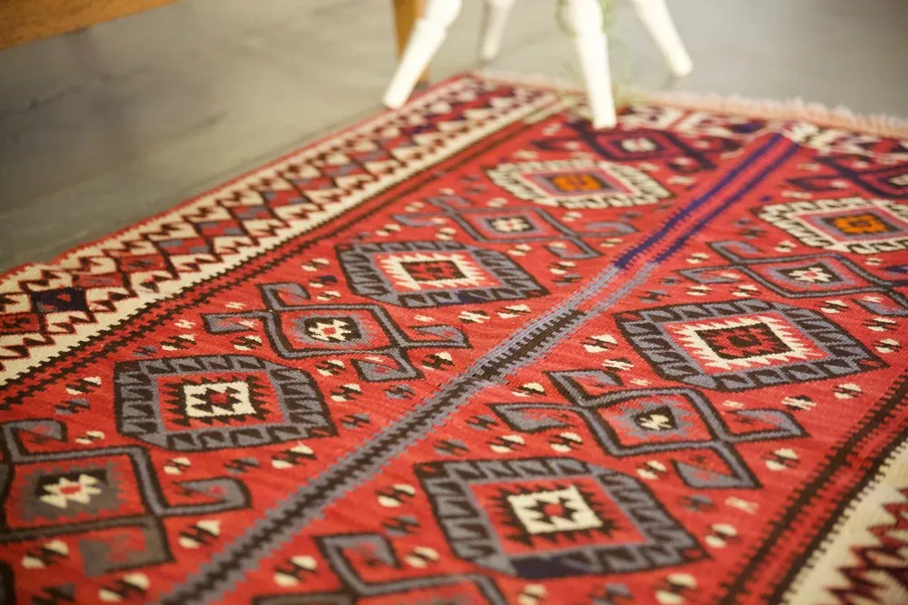 Old Van Kilim 3.3ftx5.6ft
