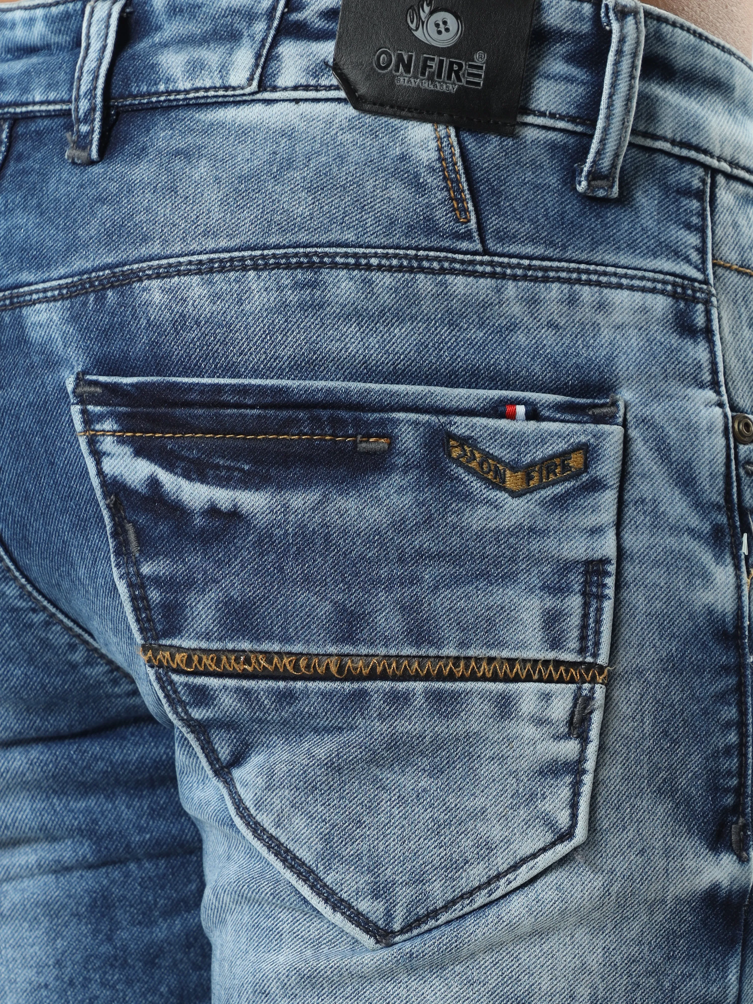 Onfire Ice Blue Skinny Fit Jeans - A/512/2