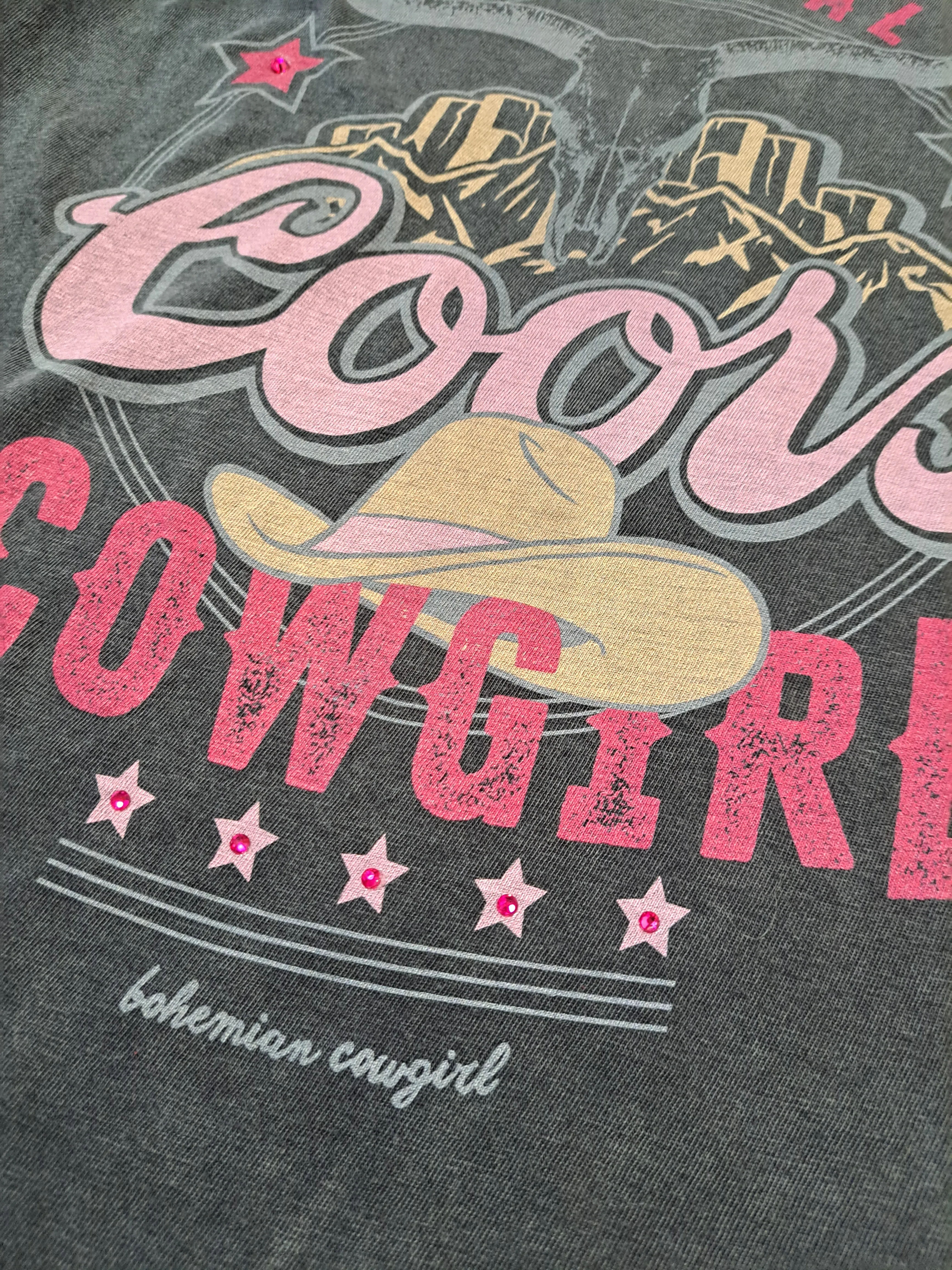 Original Coors Cowgirl Black Wash T-Shirt