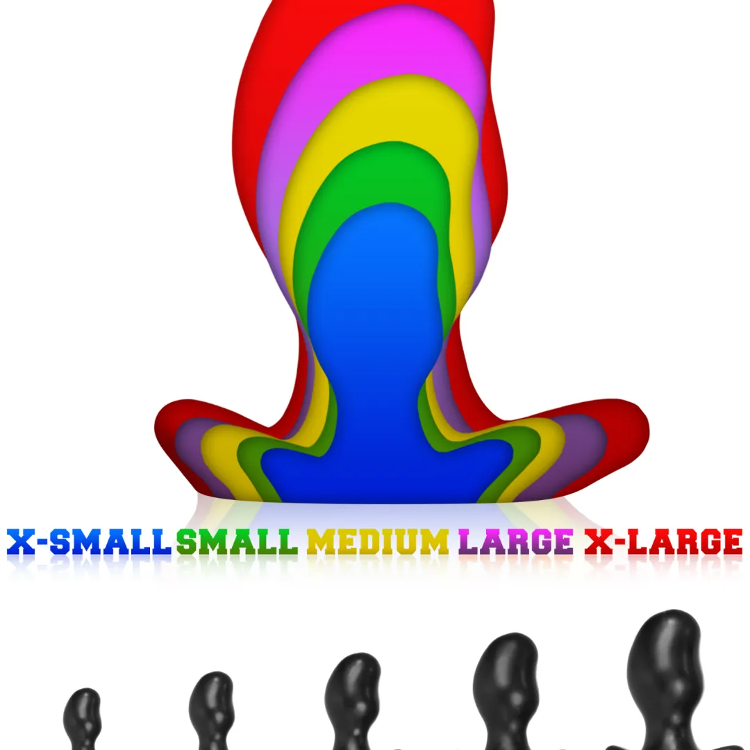 Oxballs Ergo Medium 4.75 Inch Snug Long Wear Silicone Butt Plug - Smoke