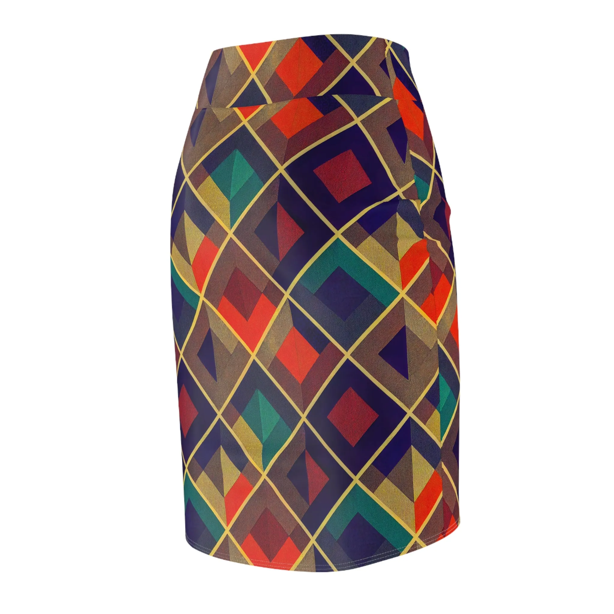 Pencil Skirt - Herringbone Kaleidoscope