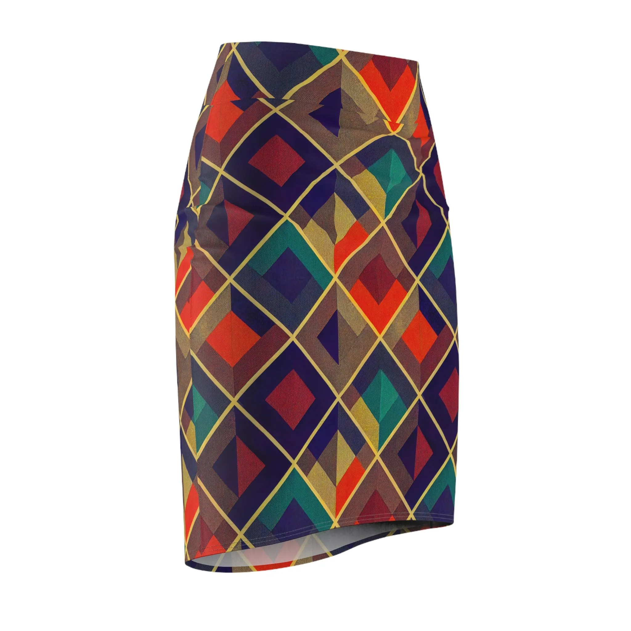 Pencil Skirt - Herringbone Kaleidoscope
