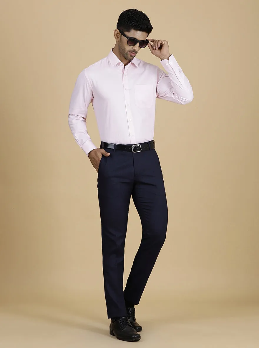 Pink Solid Regular Fit Formal Shirt | JadeBlue