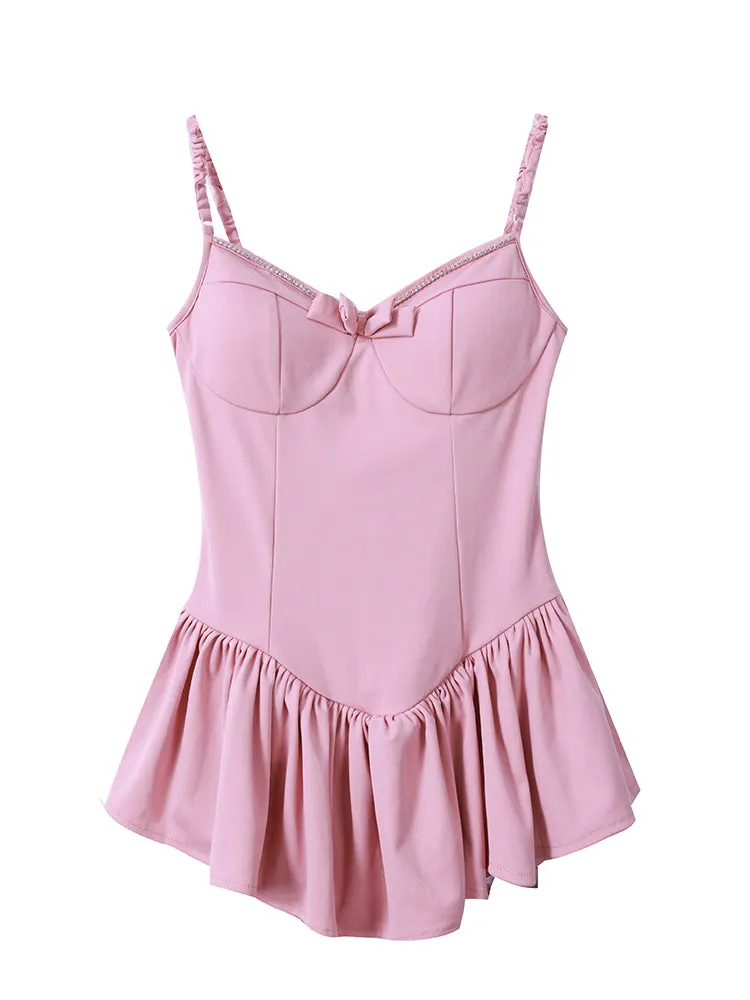 Pink Suspender Dress UB98716