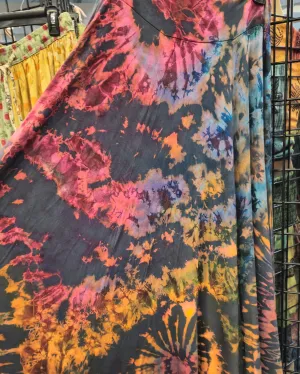 Plus Size Long Tie Dye Skirt