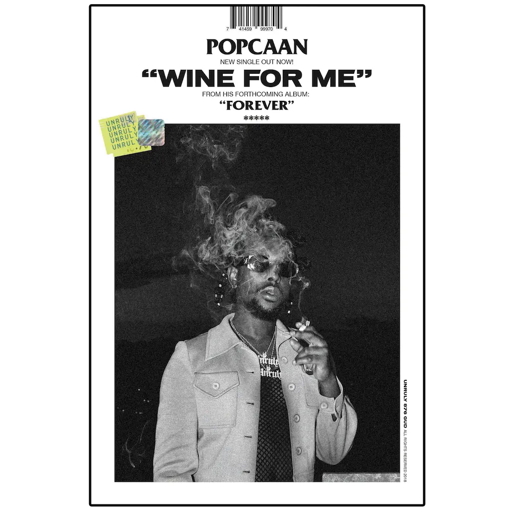 Popcaan Wine For Me Print