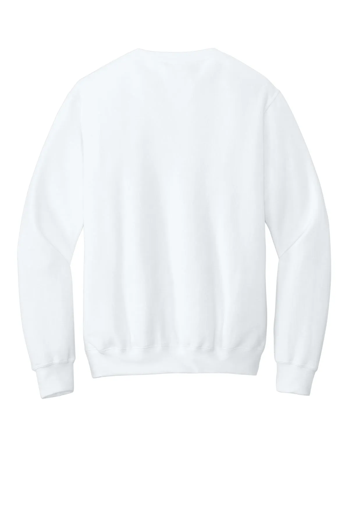Port & Company Core Fleece Crewneck Pocket Sweatshirt PC78PKT White