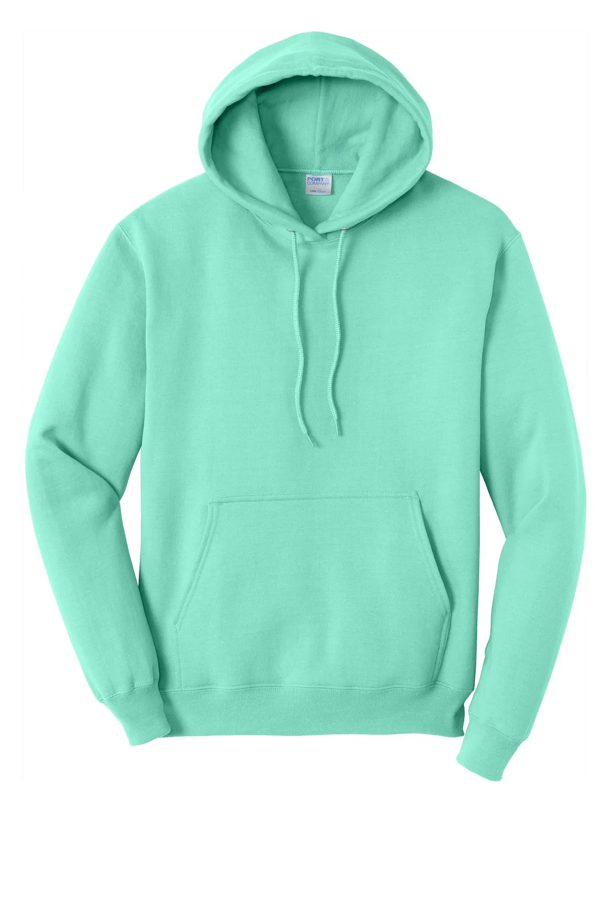 Port & Company Core Fleece Pullover Hooded Sweatshirt. PC78H True Celadon
