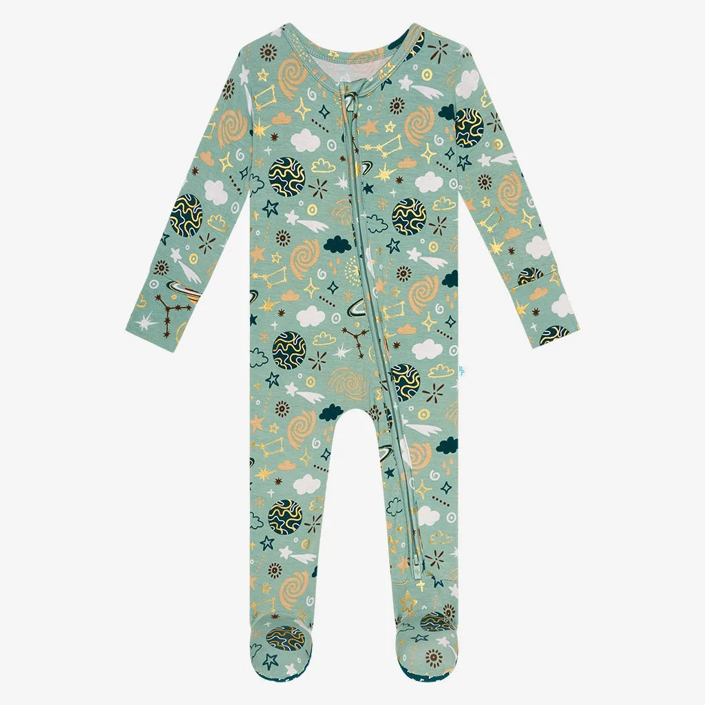 Posh Peanut To The Stars Footie with Zipper