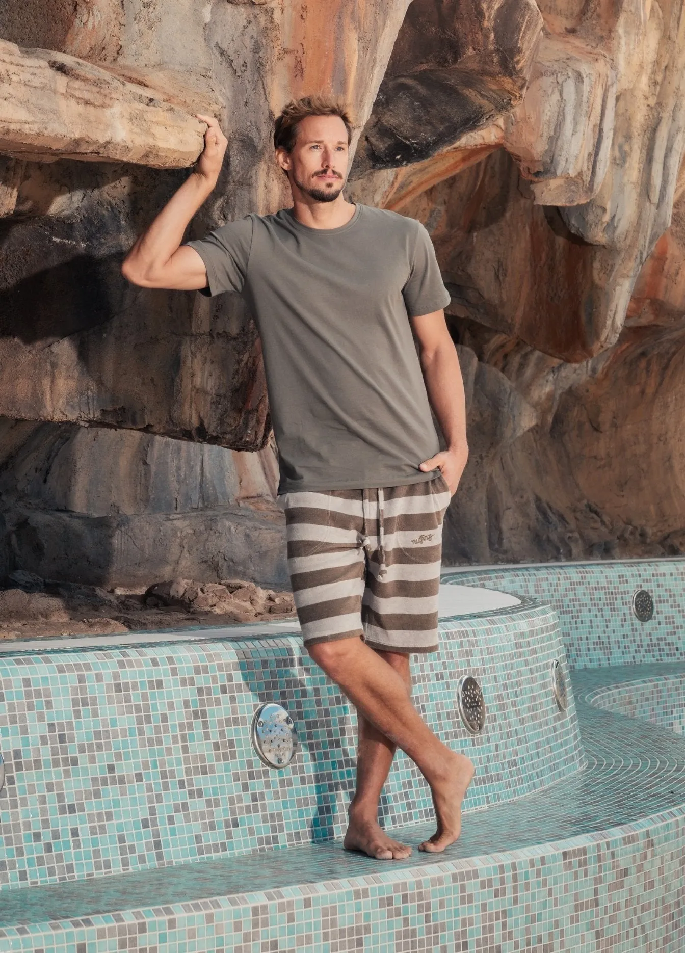 PRIME SMOKEY OLIVE SLIM FIT T-SHIRT